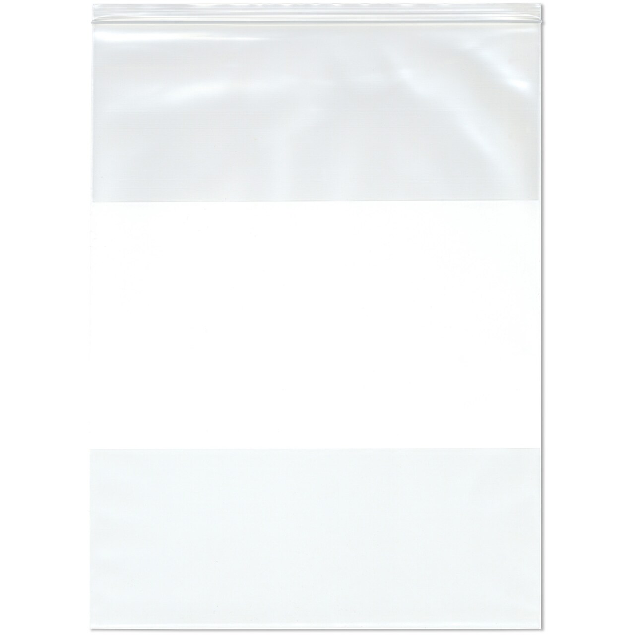 Plymor 18" x 24" (Pack of 50), 4 Mil Heavy Duty White-Block Zipper Reclosable Plastic Bags